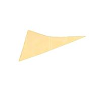Zendea Vela Parasole Triangolare Beige 3x3x3m con Anelli alle Estremità per un Facile Montaggio - Ideale per Ripararsi da Raggi UV e Pioggia in Giardino, Terrazzo e Balcone - Resistente e Impermeabile
