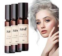 Zendi Time Eraser, Time Eraser Rollerball Castor Oil and Frankincense, Castor Oil Eye Roller, for Eyes, Bags Under Eyes, Wrinkles (10ML, 3 Pcs)