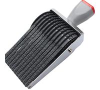 zeng Rubber Number Stamp, 10 cifre Numero & 26 lettere inglesi Rolling Changeable Number Stamp, adatto per il timbro di data, francobolli aziendali, formato di stampa 60 x 4.5mm,grigio nero
