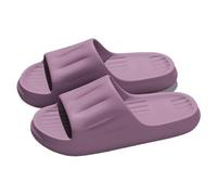Zeng25liangOu-12 antiscivolo Ciabatte da doccia leggere e comode, unisex, antiscivolo, for quattro stagioni, for casa, palestra, piscina per Piscina Doccia Spiaggia(Dark purple,Alpha Large)