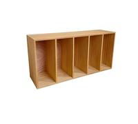 Zeng25liangOu-12 ripiani angolari Scaffale for libri in legno retrò con scrivania a cinque livelli effetto invecchiato for dormitorio di home office Unità di visualizzazione