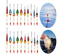 Zengjunwei Galleggianti da Pesca 20 Pezzi Pesca alla Trota con Il Galleggiante Galleggiante Pesca Set di Galleggianti da Pesca da 0,6 G-4,5 G per Pesci Grossolani E Trote