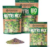 ZenGreens® - Miscela di semi per germogli - Scegli tra 10, 200g e 500g - Miscela di semi per germogli - Microgreens - per barattolo di germogli (Nutri-Mix, 200 g (Confezione da 1))