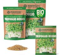 ZenGreens® - Semi da germoglio di Trifoglio Rosso bio (Trifolium pratense) - germogli facili da coltivare nel germogliatore - 10 g