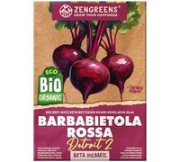 ZenGreens® Semi di barbabietola biologico - Semi di verdure per la coltivazione in giardino, sul balcone o in un'aiuola rialzata - Sementi di ortaggi - Detroit 2