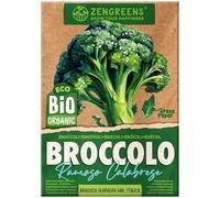 ZenGreens® Semi di broccolo biologico - Semi di verdure per la coltivazione in giardino, sul balcone o in un'aiuola rialzata - Sementi di ortaggi - Cavolo Broccolo - Ramoso calabrese