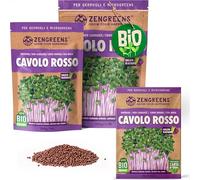 ZenGreens® - Semi di cavolo rosso biologico - Scegli tra 10g, 200g e 500g - Germogli di cavolo rosso - Germinazione superiore al 97% - Microgreens