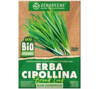 ZenGreens® Semi di erba cipollina biologico - Semi di erbe aromatiche per la coltivazione in giardino, sul balcone o in cucina - Ideali per i principianti