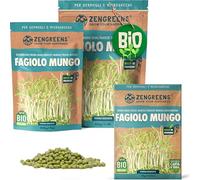ZenGreens® - Semi di fagioli mung biologico - Scegli tra 10g, 200g e 500g - Germogli di fagioli mung - Germinazione superiore al 97% - Microgreens