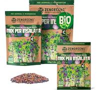 ZenGreens® Semi di Mix per Insalata biologico - Scegli tra 200g e 500g | germogli - per barattolo, vassoio e germogliatore a piani - alta germinabilità - raccolta in pochi giorni