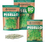 ZenGreens® Semi di pisello biologico - Scegli tra 200g e 500g | germogli e microgreens - per barattolo e vassoio - alta germinabilità - raccolta in pochi giorni