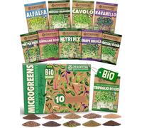 ZenGreens® Set di Semi da Germoglio Nutri-Mix bio - 10 varietà