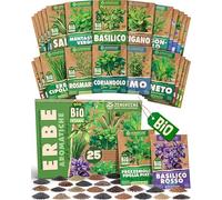 ZenGreens® - Set di Semi di Erbe Aromatiche bio (25 pezzi) - 25 Semi di Erbe Aromatiche per Coltivazione Facile in Giardino, Balcone o Serra - Semi da Piantare - Sementi