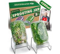 zengreens Set per la coltivazione di pioli, set da 2 pezzi, include vetro germinale