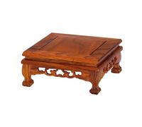 ZENGXJYCQINGJIANG Base per Bonsai Base for Vaso da teiera in Legno Quadrato, Supporto for Ornamento for Acquario Bonsai Base Legno(M)