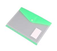 ZENGXJYCQINGJIANG Cartelle di file colorate Cartella portadocumenti trasparente multiuso for archiviazione di documenti, borsa smerigliata, for ufficio, casa Cartelle Portafogli(Green)