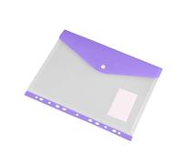 ZENGXJYCQINGJIANG Cartelle di file colorate Cartella portadocumenti trasparente multiuso for archiviazione di documenti, borsa smerigliata, for ufficio, casa Cartelle Portafogli(Purple)