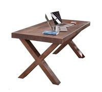 ZENGXJYCQINGJIANG Scrivania da Gioco Scrivania in Legno massello, Tavolo da Studio Rustico, Stile Moderno e Semplice, Ideale for pranzare, studiare, Scrivere(L)