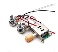 Zengxue 2 Pickup Cablaggio Cablaggio Prewired / 3-Way Converter 1t1v 500k. Pentole Per Tl. Chitarra Sostitutiva cablaggio chitarra (Color : Cream)