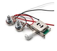 Zengxue 2 Pickup Cablaggio Cablaggio Prewired / 3-Way Converter 1t1v 500k. Pentole Per Tl. Chitarra Sostitutiva cablaggio chitarra (Color : White)