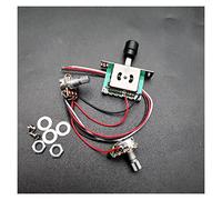 Zengxue 2 Pickup Cablaggio Cablaggio Prewired / 3-Way Converter 1T1V 500K. POTS/Per Tl. Chitarra Sostitutiva cablaggio chitarra (Color : Black Cap)