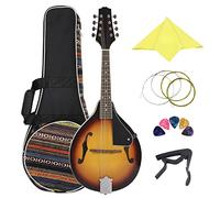 Zengxue 8 String Guitar A Style Basswood Acoustic Mandolin Beginners Adults Musical Instrument With Bag Strumento Mandolino