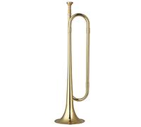 ZENGXUE Brass Bugle Call Gold-placcato Tromba Plated Cavalry Horn Con Strumento Musicale Del Boccaglio Per Principianti Banda Scolastica Tromba per studenti in ottone