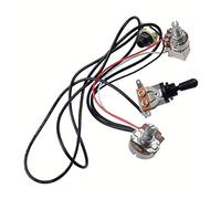 Zengxue Cablaggio per Chitarra Imbracatura Prewired Volumes And Tones Knob2 Convertitore A 3 Vie per Chitarra Elettrica Cablaggio Chitarra (Color : Black Converter)