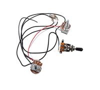 Zengxue Cablaggio Per Chitarra Imbracatura Prewired Volumes And Tones Knob2 Convertitore A 3 Vie Per Chitarra Elettrica cablaggio chitarra (Color : Chrome converter)