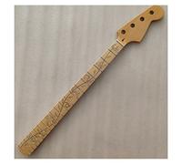 ZENGXUE Manico chitarra elettrica Maple 20 Fret P Bass Guitar Sostituzione Per Chitarra 4 Intarsi In Acero In Acero A Corda