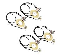 ZENGXUE Pickup chitarra 4Pcs 50MM Chitarra Pickup Trasduttore Piezo Amplificatore Precablato Con Interfaccia Di Uscita 6.35MM Pickup per chitarra