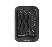 ZENGXUE Pickup chitarra Chitarra Acustica EQ Preamp System 3 Band Sintonizzatore Cromatico LED Integrato Chitarra Acustica Piezoelettrica Pickup per chitarra