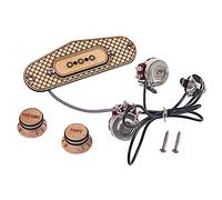 ZENGXUE Pickup chitarra Kit Cablaggio Pickup Pickup Trasduttore Piezo Sensibile Amplificatore Precablato Per Chitarre Cigar Box Pickup per chitarra