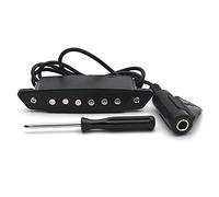 ZENGXUE Pickup chitarra Pickup Soundhole Nero A 6 Fori Con Interfaccia Pin End-pin Della Cinghia Di Alimentazione Attiva Per Chitarra Acustica Pickup per chitarra