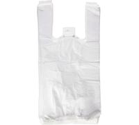 Zenic | Sacchetti Plastica Traslucidi con Manici | Lotto 200 Pezzi 40 x 50 cm | Resistenti Flessibili in LDPE | Per Frutta Macelleria Pescheria Tutti i Mercati e Congelamento Cucina Alimentare di Casa