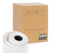 ZENIK | 100 Rotoli di Carta Termica 57x35x12mm | Senza BPA | Compatibilità Universale | POS, Terminale di Pagamento, Stampante Termica 57mm, Scontrini | Alta Durata