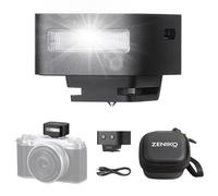 ZENIKO ZF08 Mini Flash per Canon/Sony/Fuji/Nikon, 5 Livelli Speedlite | 440 flash full-power, 6500K CCT, <3s Recycle, Compact per DSLR/Mirrorless, Panasonic/Olympus/Pentax/ZV1, nero