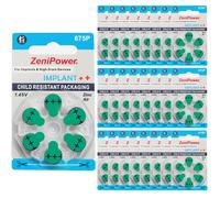 ZeniPower Misura 675P Mf Cochlear Batterie Zinco Aria 1.4V Impianto + (180