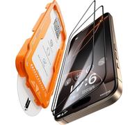 Zeniss NeverBreak - Pellicola protettiva per iPhone 16 Pro, durezza 9H+, protezione di grado militare (graffi, rotture, resistenza alle cadute), in vetro temperato 16 Pro, copertura completa del bordo