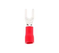 Zenitech - 10 terminali rossi forcelle 3 mm