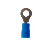 Zenitech - 10 terminali rotondi blu 4 mm