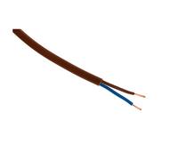 ZENITECH 114512 - Cavo di alimentazione elettrico HO3VVH2-F 2X 0,75, colore: Marrone/5 m