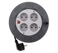 Zenitech 192602 avvolgicavo, Nero