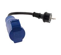 Zenitech - Adattatore per roulotte femmina CEE17, maschio 16A, colore: blu