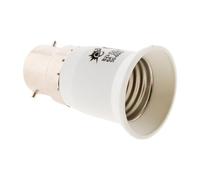 Zenitech - Adattatore da B22 maschio a E27 femmina - Bianco