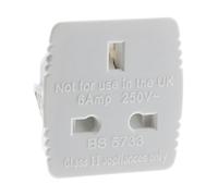 Zenitech Adattatore da viaggio Francia/UK - Bianco