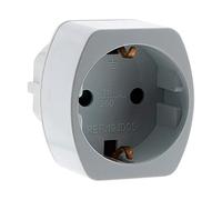 Zenitech - Adattatore Elettrico Maschio Francia Verso Femmina Schuko - Compatibilità Universale - Resistente Agli Urti e All'Usura - Normative Europee - Bianco - 5cm