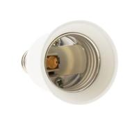 Zenitech - Adattatore Portalampada Maschio E14 a Femmina E27 - Lunghezza 5 cm - Bianco - Convertitore Pratico per Lampadine - Compatibile con Lampade da Interno - Materiale Resistente