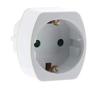 Inotech Adattatore del Adattatore M/F, espagne... frce Schuko Deutschland), Bianco