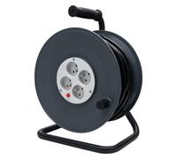 Zenitech - Avvolgicavo - 4 prese - 40m con interruttore - Arancione